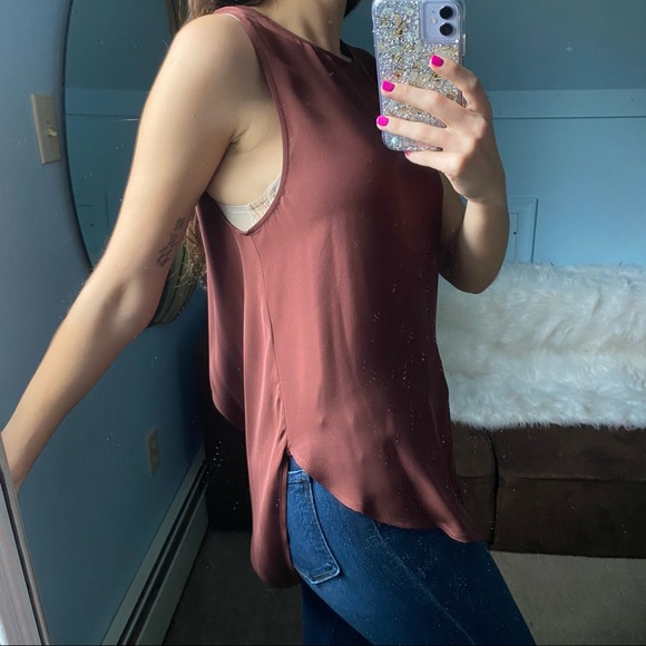 Haute Hippie Silk Drape Back Tank - Picture 5 of 16